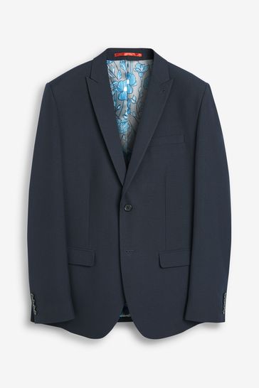 Buy Navy Blue Regular Fit Two Button Suit Jacket from Next Luxembourg