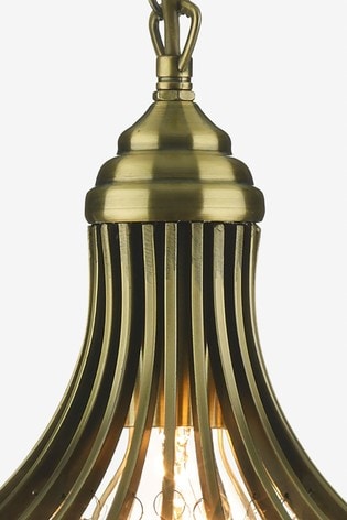 Dar Lighting Brass Suri Ceiling Light Pendant