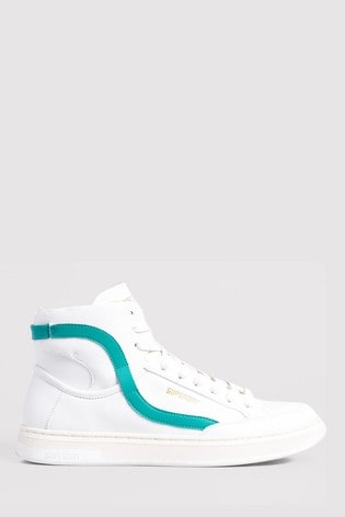 Superdry White Vegan Basket Lux Trainers
