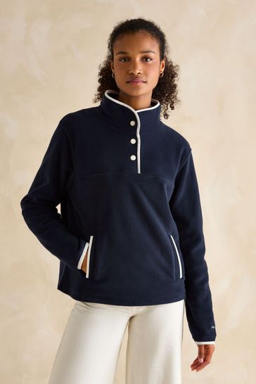Joules Lulworth Navy Half Zip Fleece