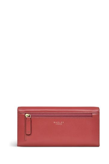Radley London Large Red Heritage Dog Outline Flapover Matinee Purse