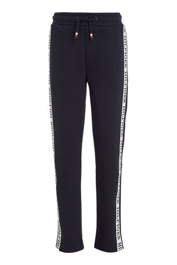 Tommy hilfiger best sale tape joggers black