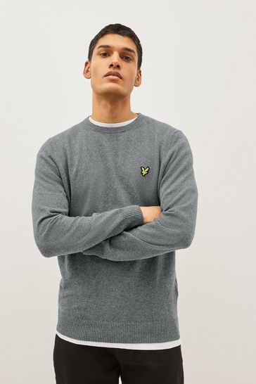 Grey lyle and scott jumper cheap