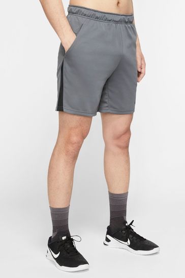 Nike Grey Dri-FIT 9 Inch Training Shorts