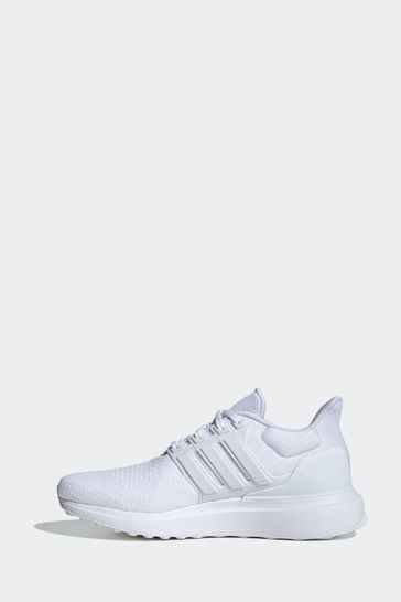 Adidas white knitted trainers sales