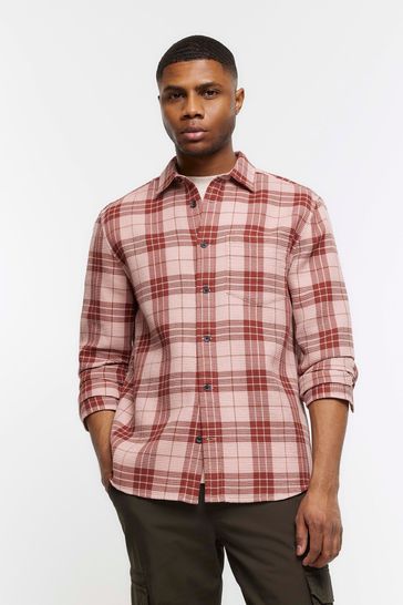 River Island Pink Check Shirt