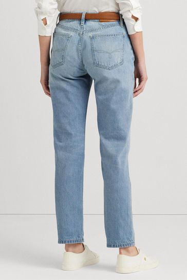 Tapered ankle jeans top