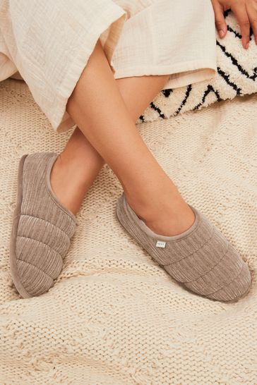 Natural Corduroy Shoot Slippers
