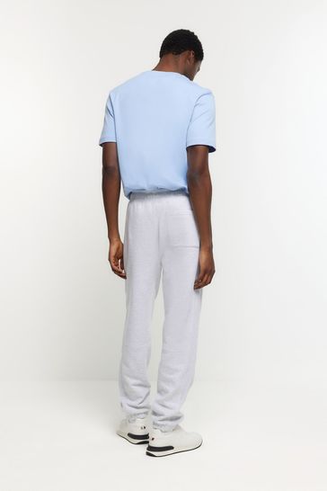 River island white joggers shop