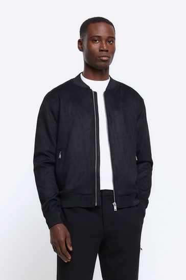 River island black jacket mens 2025