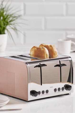 Rose Gold 4 Slot Toaster