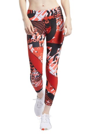 reebok printed tights