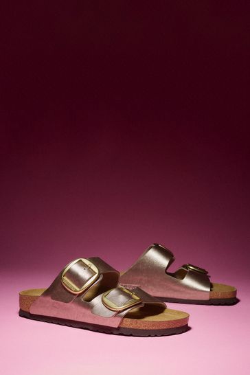 Bronze metallic birkenstocks store