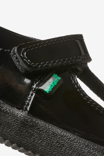 Buy Kickers Black Infants Kariko T Bar Patent Leather Hook And Loop Shoes from Next Kuwait