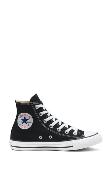 Converse Black/White Wide Fit Chuck Taylor All Star High Trainers