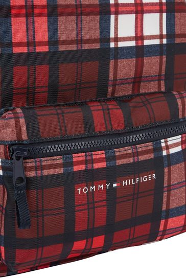 Buy Tommy Hilfiger Kids Blue Essential Check Backpack from Next