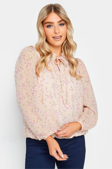 Ruched neck blouse top