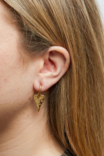 Buy Mood Gold Tone Coloured Crystal Meaningful Charm Huggie Hoop Earrings 2 Pack from Next Ireland