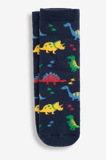 JoJo Maman Bébé Navy Dino Welly Socks