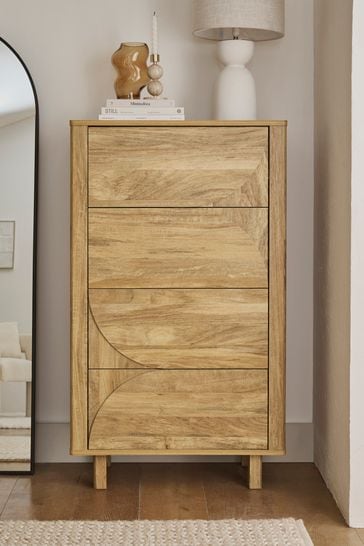 Next oak deals chest of drawers