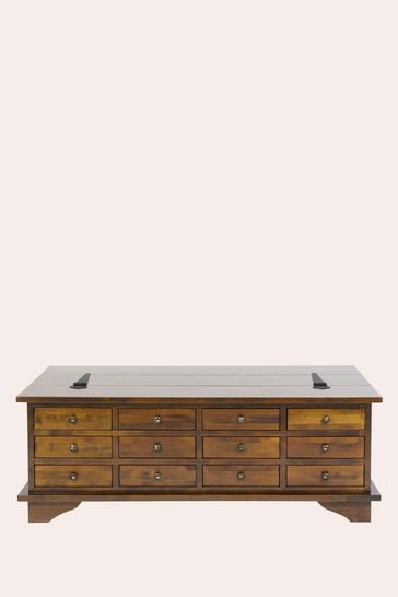 12 Drawer Coffee Table By Laura Ashley, Apothecary Coffee Table Ireland