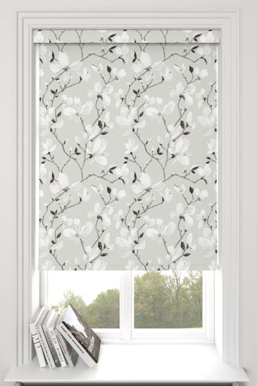 Grey Magnolia Mono Made To Measure Roller Blind