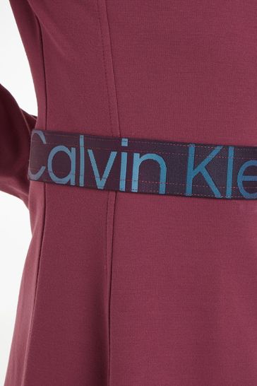 Calvin klein sale burgundy dress