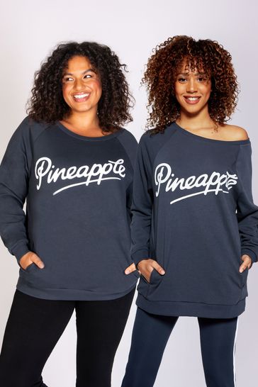 Pineapple Charcoal Grey Oversized Monster Sweatshirt