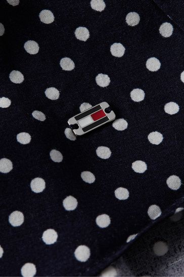 Tommy hilfiger black and white sales polka dot dress