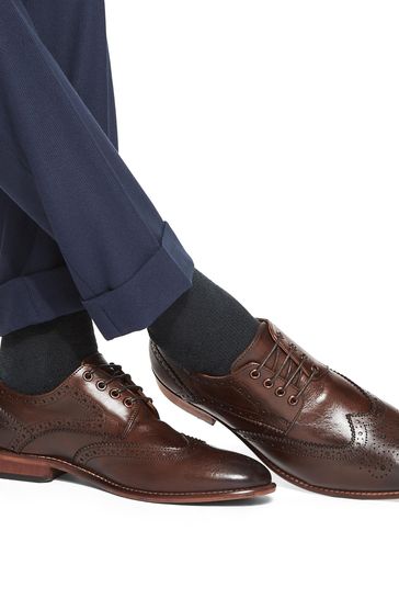 Buy KG Kurt Geiger Brown Connor Brogue Shoes from Next Bahrain