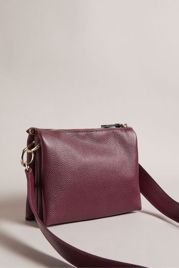 Buy Ted Baker Purple Delphia Branded Webbing Cross Body Bag from