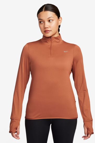 Nike orange half zip hotsell