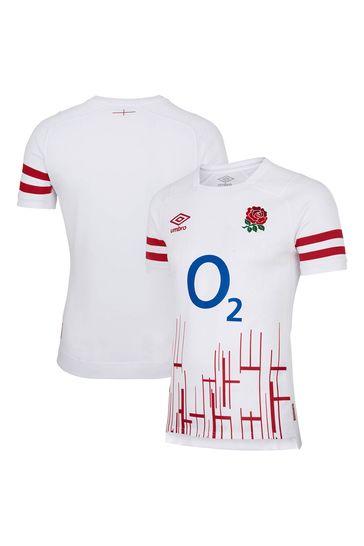 Umbro White England Rugby Home Pro Jersey 2022/23 Shirts