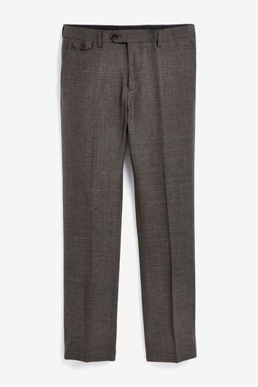Buy Slim Fit Joules Wool Linen Suit Trousers from Next Luxembourg