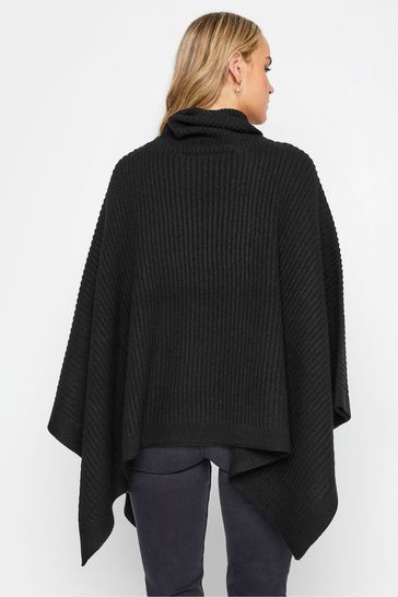 Buy Long Tall Sally Black Roll Neck Poncho from Next Luxembourg