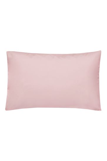 Laura Ashley Set of 2 Blush Pink 400 Thread Count Cotton Pillowcases