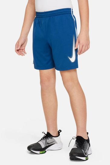 Nike Teal Blue Dri-FIT Multi+ Graphic Training Shorts