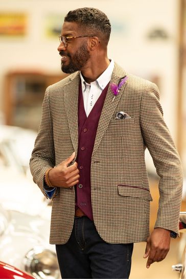 Heritage check blazer store