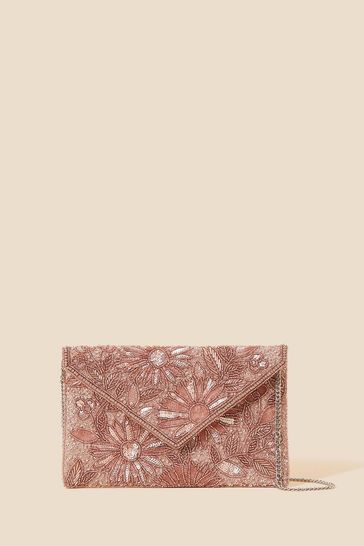 Accessorize pink clutch bag online