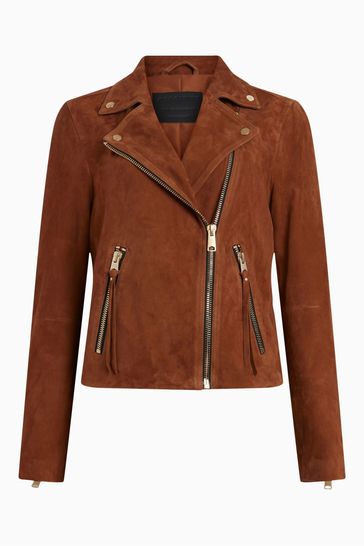 Allsaints dalby suede hot sale biker jacket