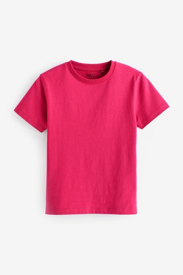 Pink Bright Cotton Short Sleeve T-Shirt (3-16yrs)