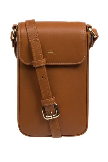 Buy Pure Luxuries London Selena Nappa Leather Cross Body Phone Bag