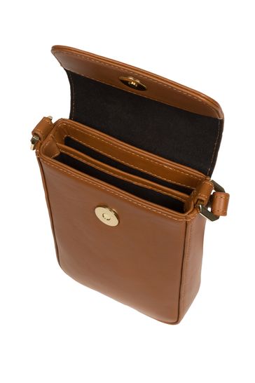 Buy Pure Luxuries London Selena Nappa Leather Cross Body Phone Bag