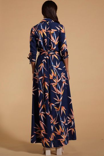 Buy Dancing Leopard Dove Maxi Shirt Dress Next