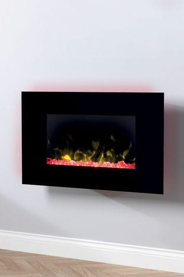 Dimplex Toluca Black Deluxe Optiflame Electric Wall Fire