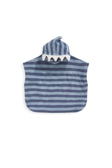 Buy Mamas Papas Blue 3D Shark Hood Poncho from Next Canada