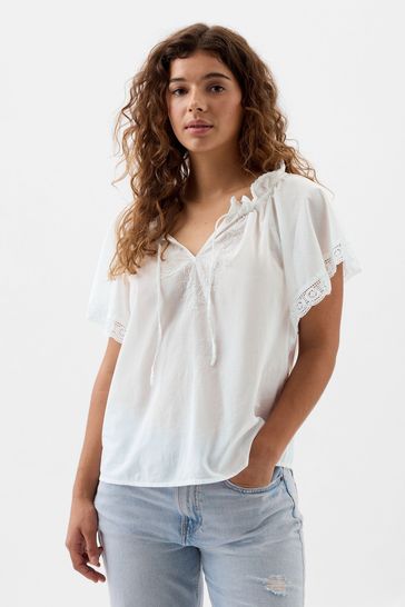 Gap outlet white blouse