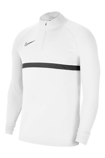 Nike White Dri-FIT Academy Drill Top