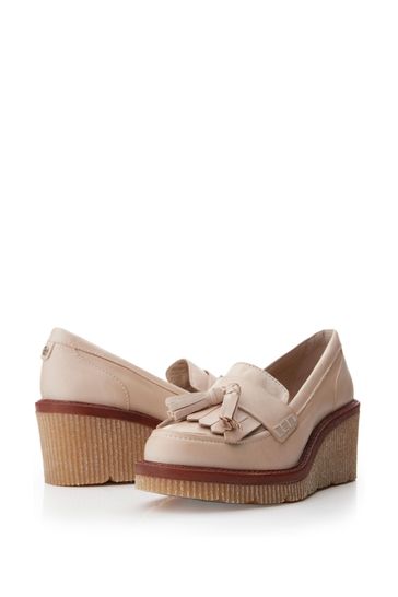 Ladies nude wedge clearance shoes