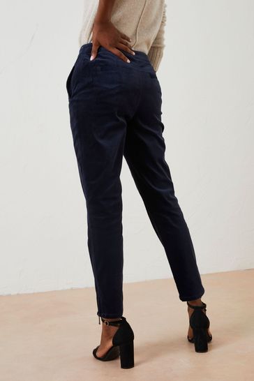 Navy velvet deals trousers ladies